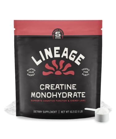 Lineage Provisions Micronized Creatine Monohydrate with Sea Salt - Micronized Creatine Powder for Training & Performance No Artificial Ingredients 90 Servings