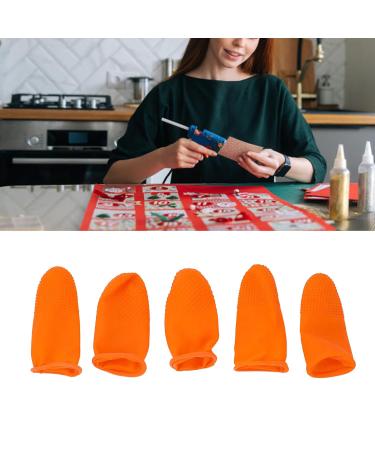 ASHATA Finger Cots - Disposable Latex Finger Protectors Large Non-Slip Wear-Resistant Covers 100 Pcs (2.6 x 0.8in) for Safe & Comfortable Use - International Shipping Available - Buy Online on GoSupps.com