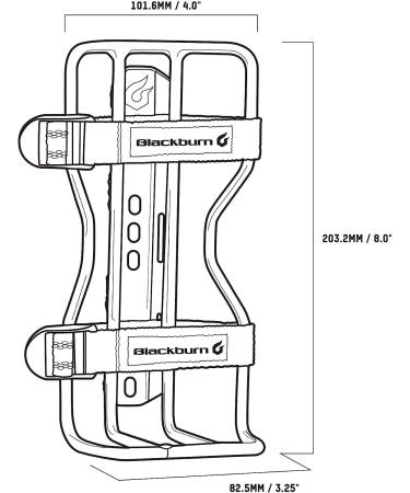 Blackburn Outpost Cargo Water Bottle Cage Black - Updated | One Size - Buy Online on GoSupps.com