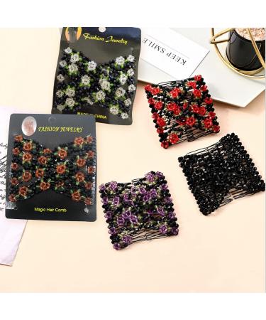Magic Hair Clip - Double Stretch Hair Combs for Thick/Thin Hair - 5 Pack for DIY Hairstyles | Women & Girls - Buy Online on GoSupps.com