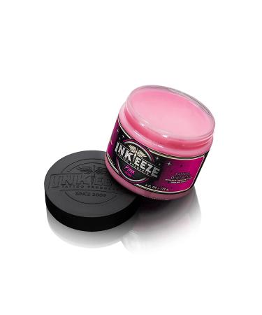 INK-EEZE Pink Tattoo Ointment 6oz | Vegan & Cruelty-Free | Essential Oils | Made in USA | Bubble Gum Scent - Buy Online on GoSupps.com