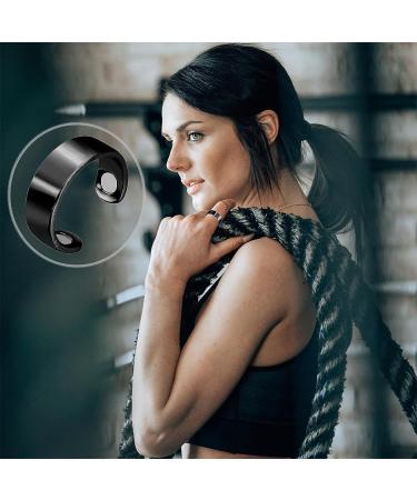 Ustnir 2PCs Lymphatic Drainage Magnetic Ring & Acupressure Earrings | Weight Loss & Lymph Fluid Support | 4PCS Negative Ions Earrings - Buy Online on GoSupps.com
