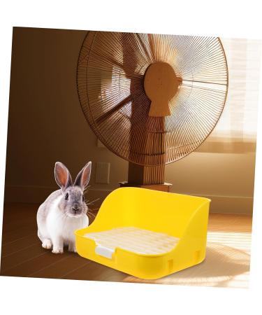 Box Rabbit Toilet Pet Pee Toilet Pet Litter Tray Small Pet Toilet Rabbit Potty Bunny Potty Pet Potty Bunny Toilet Pet Drawer Potty Pet Supply Pet Training Corner 28.5X23.5X15.5CM Yellow - Buy Online on GoSupps.com