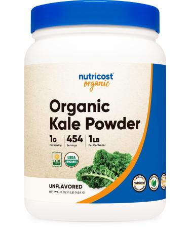 Nutricost Organic Kale Powder 1LB - All Natural, Non-GMO, Gluten Free, Certified USDA Organic Kale 1 Pound (Pack of 1)
