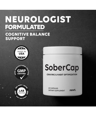 SoberCap Natural Drug Recovery Supplement | Alcohol Craving Blocker & Stop Craving Alcohol Pill for Addiction Support | Motivation Focus Drive and Mood Clarity | Made in USA | 60 Capsules - Buy Online on GoSupps.com