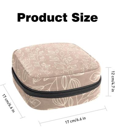 Floral Patterns Sanitary Napkin Storage Bag - Portable Period Pouch for Women and Teens - Multi-colored 11 - Buy Online on GoSupps.com