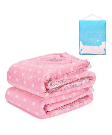 LittleForBig Adult Printed Diaper 2 Pieces - Blushing Baby (Large 36"-46") Pink L - Buy Online on GoSupps.com