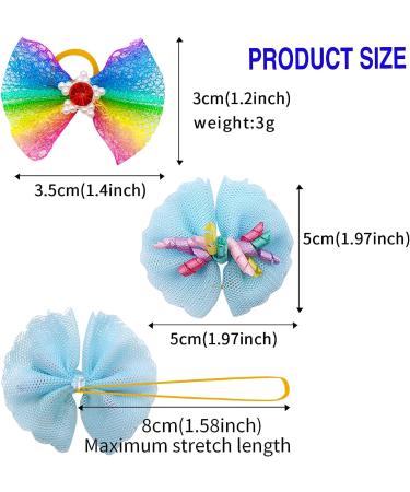 100pcs Small Dog Hair Bows with Rubber Bands | Handmade Multicolor Pet Grooming Accessories | Perfect for Cats, Dogs, and Rabbits - Buy Online on GoSupps.com