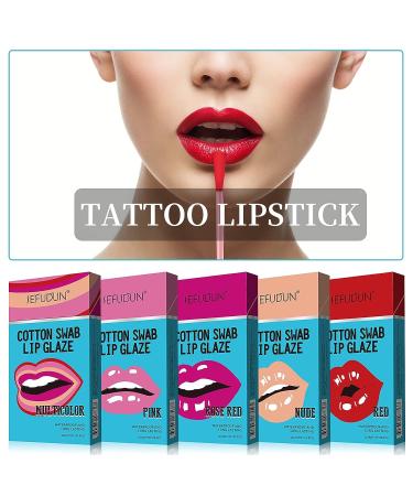 Sefudun Tattoo Lipstick 20PCS - Long Lasting Waterproof Lip Tint (Red) - Buy Online on GoSupps.com