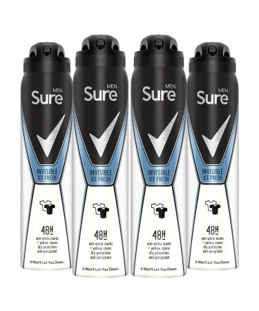 Sure Men Invisible Ice Aerosol Anti-Perspirant Deodorant Spray 250ml