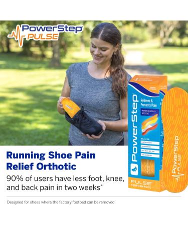 Powerstep Pulse Performance Running Insoles - Men's Size 12-13 - Orthotic Arch Support Inserts for Plantar Fasciitis, Over Pronation, Heel & Foot Pain Relief - Buy Online on GoSupps.com