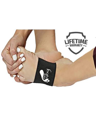 Plantar Fasciitis Arch Support Compression Bands with Copper Content - Pain Relief for Men and Women | Black - Buy Online on GoSupps.com