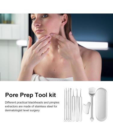 Blackhead Remover Kit | Acnes Extraction Tool | Comedone Extractor Set | Stainless Multipurpose Whitehead Extractor Tool With Box for Quick and Easy Removal of Pimples and Blackheads - Buy Online on GoSupps.com