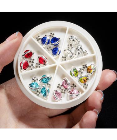 Noverlife 36PCS Planet Nail Charms: 3D Saturn Crystal Diamonds for Sparkling Manicure Decor - Buy Online on GoSupps.com
