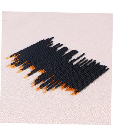 Mikinona 100pcs Tool Wands Cosmetic Point Lip Makeup Fine Applicator Brush Eyeliner Gloss Disposable - Buy Online on GoSupps.com