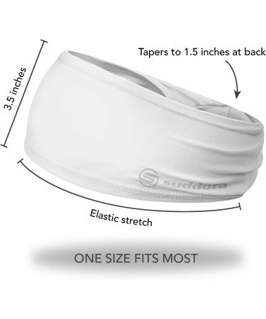 Suddora Solid Orange Wide Headband - Ideal for Workout, Football, Soccer and Yoga - Buy Online on GoSupps.com
