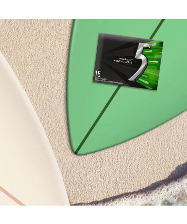 5 GUM Spearmint-Rain Flavoured Sugar Free Chewing Gum 15 Sticks 3 Packs - Buy Online on GoSupps.com