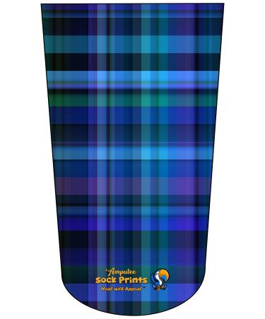 Amputee Sock BTKA Tartan V8  3PLY Residual Wound  Over Shrinker Sock Small-Large