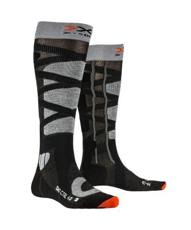 X-SOCKS Ski Control 4.0 Socks 42-44 Anthracite Melange/Stone Grey Melange