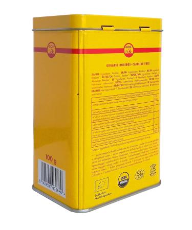 BOS Organic Rooibos Red Tea 40 Tea Bags | USDA Organic & Caffeine-Free | Rainforest Alliance Certified | Herbal Tagless Teabags | Collectible Tin - Buy Online on GoSupps.com