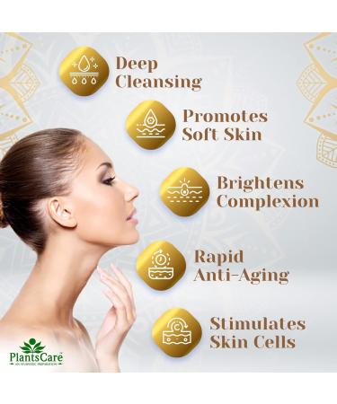 Plants Care Radiance Gold Pure Facial Kit 525g - Nourish Your Skin with Luxury | Buy Internationally - Buy Online on GoSupps.com