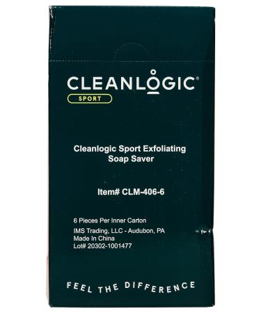 Cleanlogic Sport Exfoliating Soap Saver Certified Organic - Pack of 6 | Shop Now - Buy Online on GoSupps.com