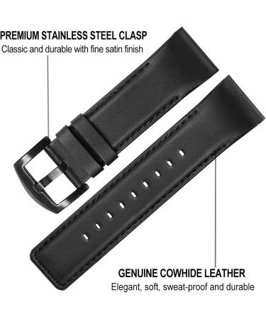 Trumir Leather Replacement Band for Garmin Fenix 7S Pro/6S - 20mm Quick Release Watch Bracelet - Buy Online on GoSupps.com