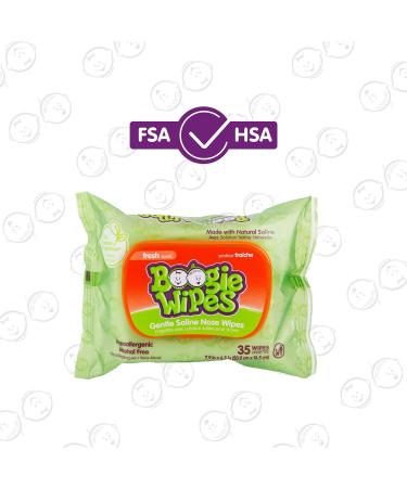 Boogie Wipes Gentle Wet Wipes for Baby and Kids - 90 Count - HSA/FSA Eligible - Made with Vitamin E, Aloe, Chamomile, Natural Saline - Fresh Scent - Buy Online on GoSupps.com