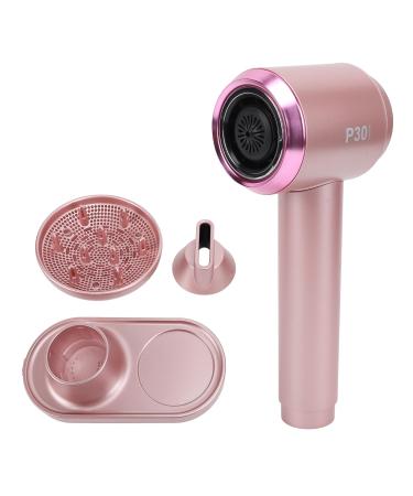Portable Hair Dryer with Negative Ions Rechargeable Hair Dryer with Temperature Control for Home Travel Hot Cold Wind Overheat Protect (US Plug 100-240V)