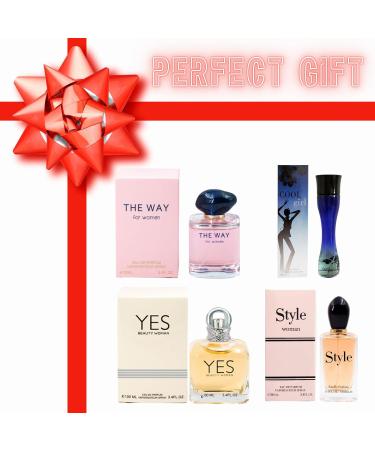 Perfume for Women (3.4oz/100ml x 4Pcs) Eau de Parfum (The Way Cool Girl Yes Style Women) Pack of 4pcs Fragrance for Women - Buy Online on GoSupps.com