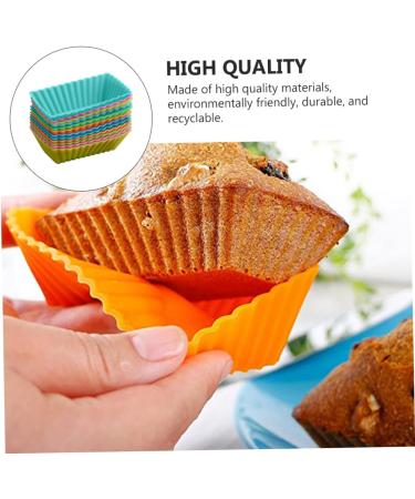 Alipis 12pcs Silicone Cake Mold Bread Pan Roasting Pan Toast Bread Home Cake Mold Household Baking Mold - Buy Online on GoSupps.com