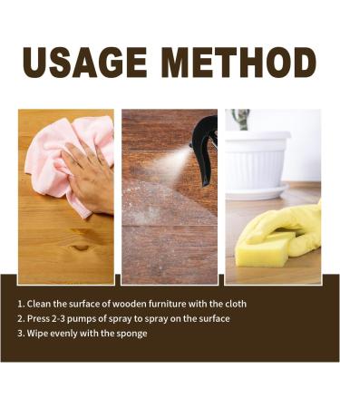 Natural micromolecule Beeswax Spray Wooden Furniture polishing Beeswax Spray Beeswax Furniture polishing and Maintenance Spray Used for Wooden Furniture Floor Care polishing Scratches renovatio - Buy Online on GoSupps.com