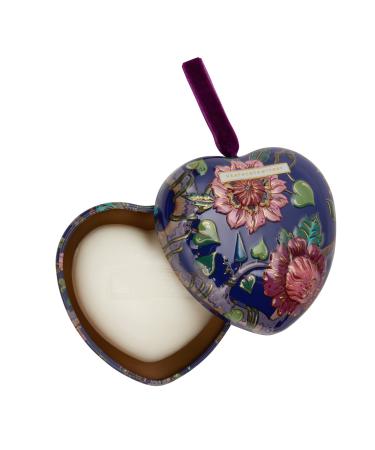 Heathcote & Ivory Scented Soap In Heart Shaped Tin | For A Relaxing Bath | Enriched With Glycerin & Vitamin E | Cruelty Free & Vegan Friendly | 90g