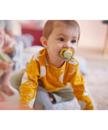 Philips Avent Ultra Air Pacifier 2-Pack | BPA-Free Breathable for 6-18 Months | Includes Sterilization Box | Lemon/Orange (SCF080/18) - Buy Online on GoSupps.com