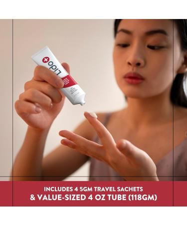 Lido+ Lidocaine Cream | Maximum Strength Pain Relief Cream 4% | 4oz + 4 Sachets | Natural Ingredients for Joint & Muscle Pain | Made in USA - Buy Online on GoSupps.com