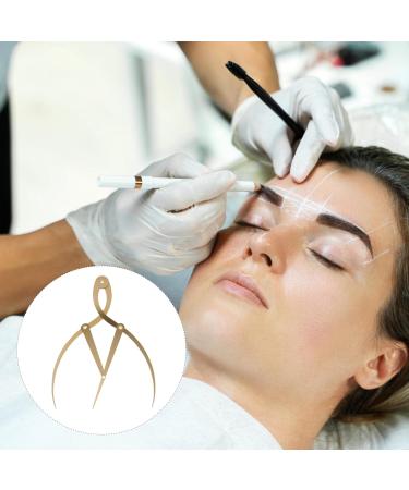 Housoutil 1pc Eyebrow Positioning Ruler Eyebrow Caliper Ruler Make up Kit Eyebrow Measuring Tool Gold Scale 16.5x5.4cm Golden - Buy Online on GoSupps.com