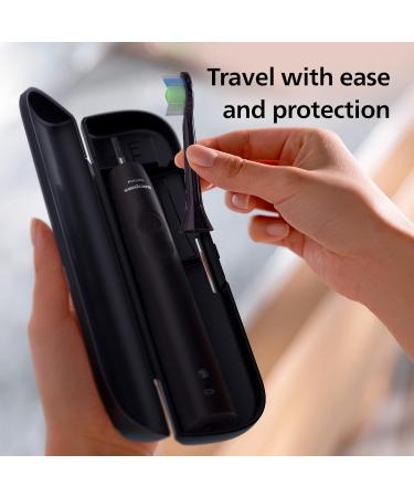 Philips Sonicare 4100 - Philips Sonicare Electric Toothbrush for Adults with 1 x Philips W2 Optimal White Sonic Brush Head in Black Slim Travel Case and USB Charger (Model HX3683/54) - Buy Online on GoSupps.com