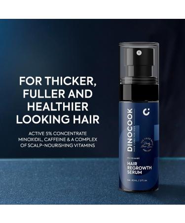 Men's Extra Strength 5% Minoxidil Hair Regrowth Treatment Spray with DHT Blocker - Hair Growth Serum with Vitamins for Thinning Hair - Minoxidil 5% Formula - Buy Online on GoSupps.com