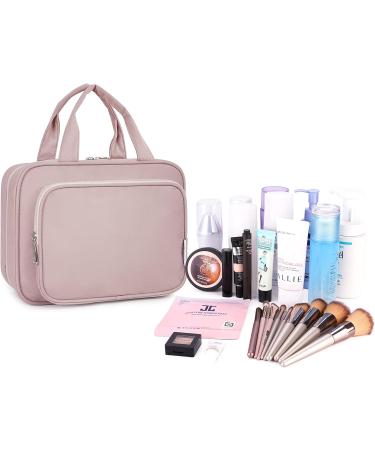 Narwey Hanging Travel Toiletry Bag for Women Wash Bag Cosmetics Makeup Bag Organizer for Travel Size Accessories Dusty Rose (Medium) - Buy Online on GoSupps.com