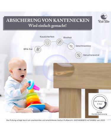 Kidi B r Corner Protection for Babies | 12 Piece Round Edge Protectors with Adhesive Stickers | Self-Adhesive Removable Soft & Transparent | Safe Furniture Protection  - Buy Online on GoSupps.com