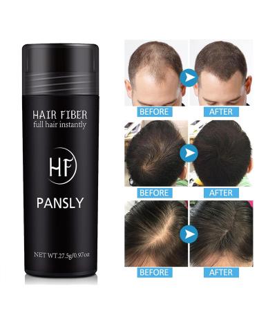 Hair Fibers Black - Instant Thicker Fuller Hair | Professional Hair Building Fibers for Thinning & Bald Spots - Buy Online on GoSupps.com