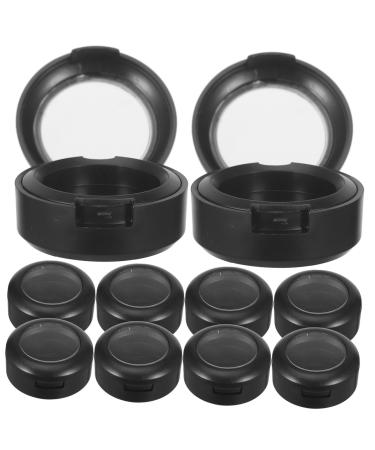 FOMIYES 10pcs Box Eye Shadow Nose Shadow Box Travel Cosmetic Containers Empty Eyeshadow Case Blush Case Tray