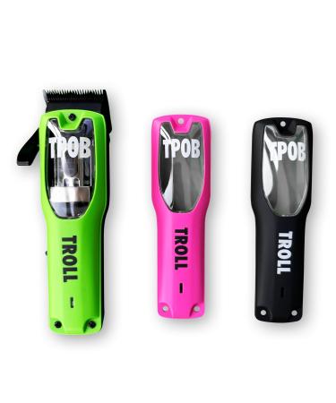 TPOB Troll Professional Barber Clipper 6800 RPM Super Torque Motor with DLC Taper Blade (3 Color Covers)