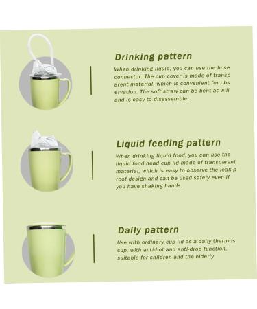 Beakers for Elderly Adult Sippy Cup 11.8 Oz Spill Proof Cups for Adults 3 Modes Anti Choke Safe Drinking Cup with 11.8'' Tube & Handle for Elderly Drinking Aids Insulated Hospital Mug - Buy Online on GoSupps.com
