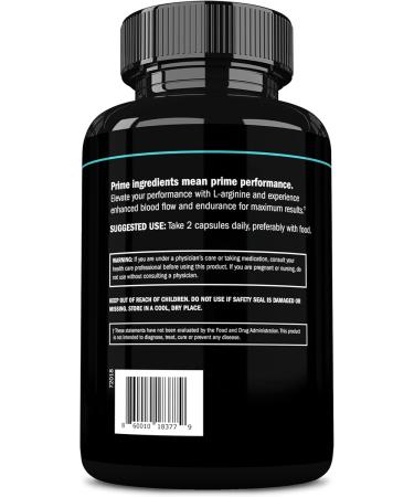 L Arginine Nitric Oxide 3 Pack - 1500mg L-Arginine Supplement for Enhanced Blood Flow Energy Strength & Endurance | International Shipping Available - Buy Online on GoSupps.com