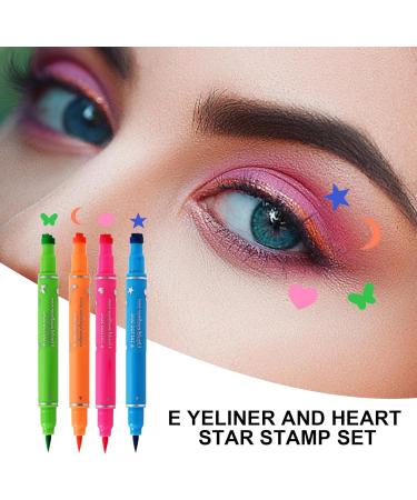 Sghtil Doubleended Double End Eye Liner Portable Eye Pain and Stamp Durable Makeup Set 4 Pieces Waterproof Cosmetics for Women - Buy Online on GoSupps.com