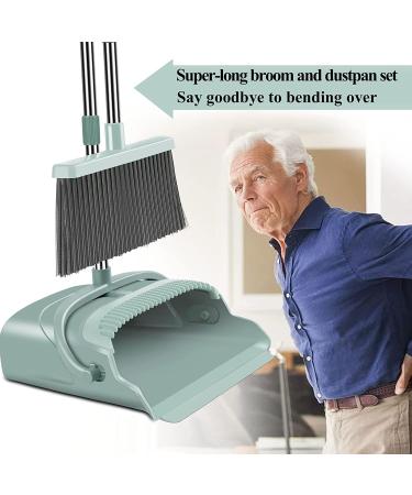 Kelamayi Stand Up Broom and Dustpan Set - Ideal for Home and Office - Green - Buy Online on GoSupps.com