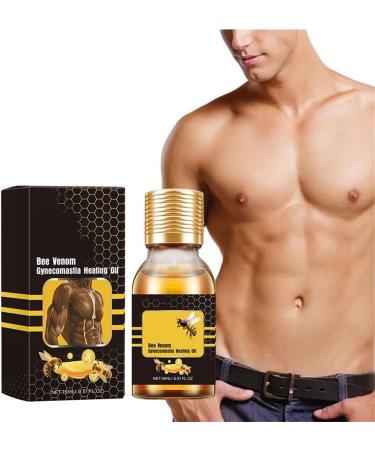MenTherm Bee Venom Gynecomastia Heating Oil & Gel - Tightening Solution for Chest Muscles (2 Pcs) | Worldwide Shipping - Buy Online on GoSupps.com