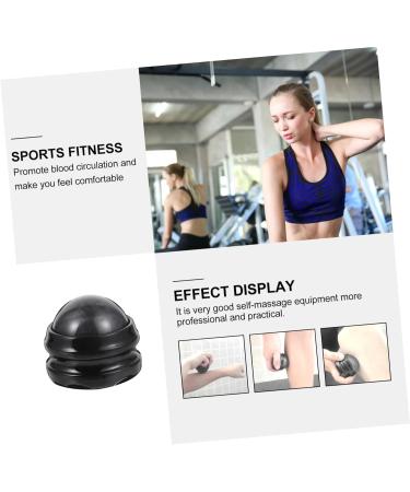 Healeved Lacrosse Massage Ball - Deep Tissue Self-Massage Device for Sports & Fitness - Trigger Point Relief (6.5x6.1cm Black) - Buy Online on GoSupps.com