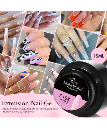 15ml Hot Pink Nail Builder Gel for Strengthening & Repair | DIY Nail Art Decoration | Bubblegum Pink Manicure Gel - Buy Online on GoSupps.com